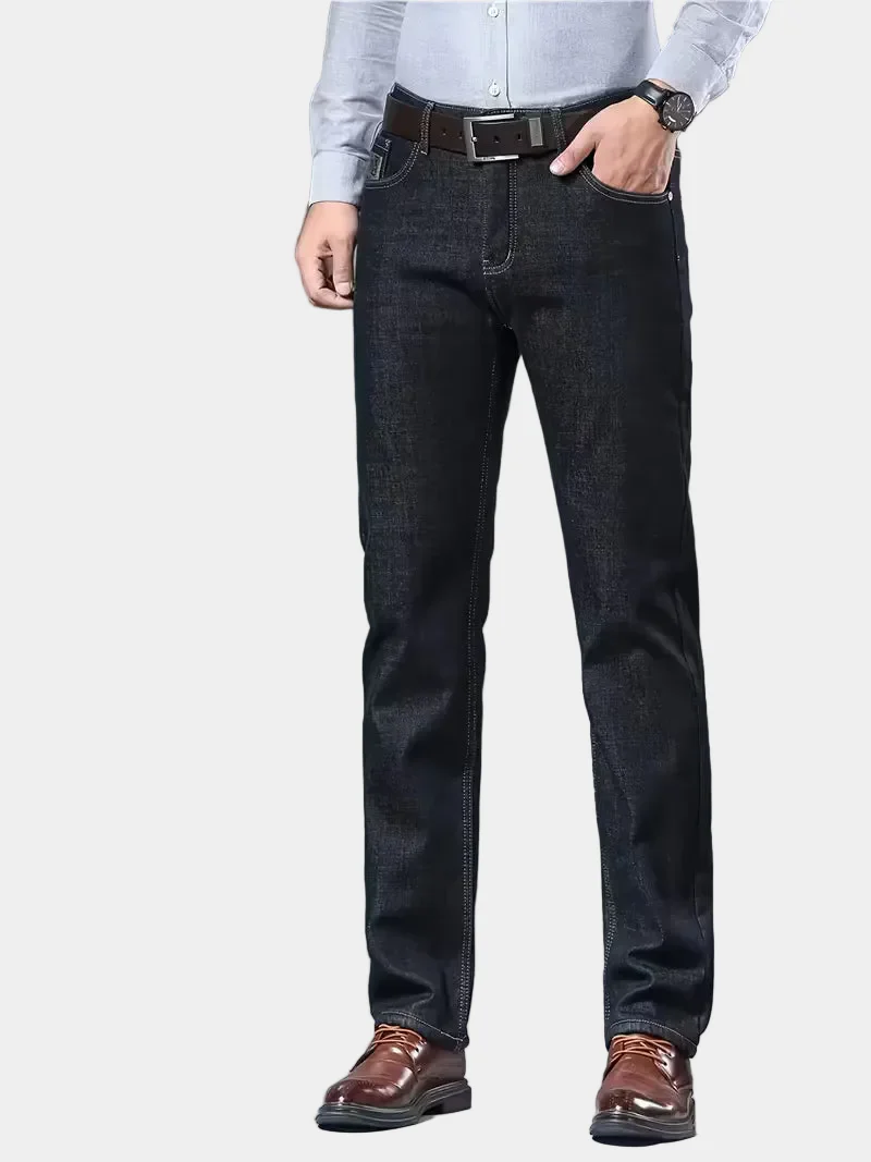 Jeans met fleece-voering en regular fit - Image 10