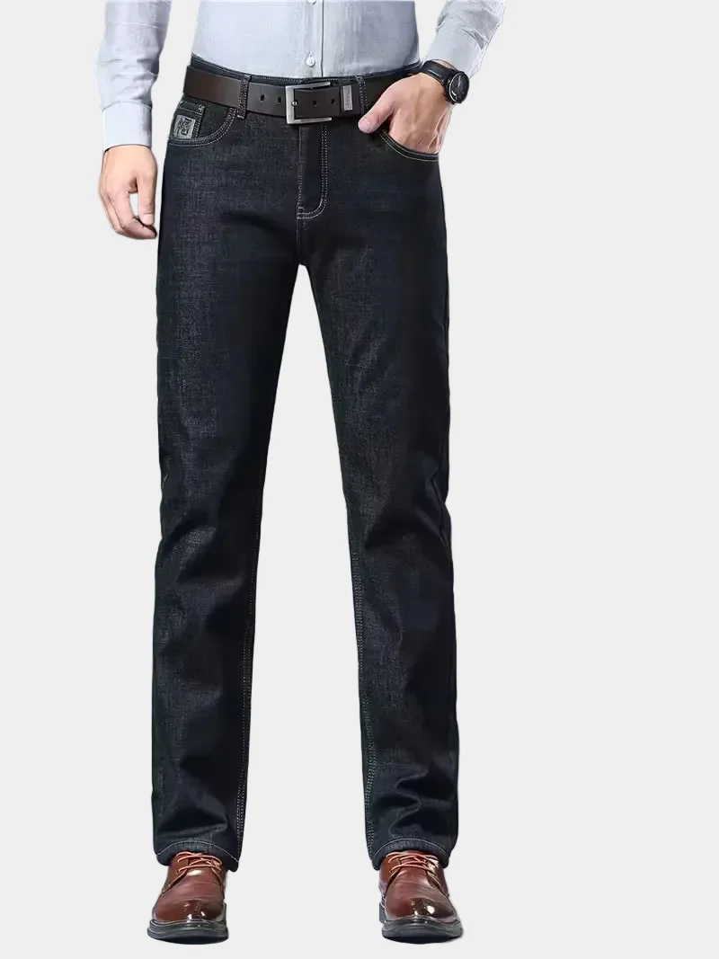Jeans met fleece-voering en regular fit - Image 12