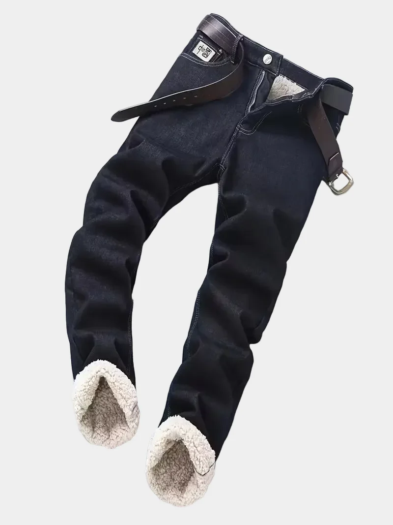 Jeans met fleece-voering en regular fit - Image 13