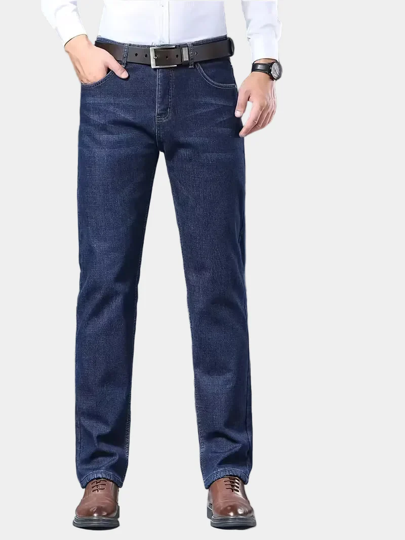 Jeans met fleece-voering en regular fit - Image 5