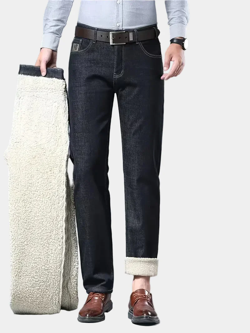 Jeans met fleece-voering en regular fit - Image 8