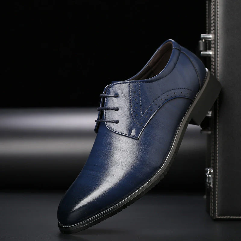 Jelle | Heren chique veterschoenen met brogue-details - Image 3