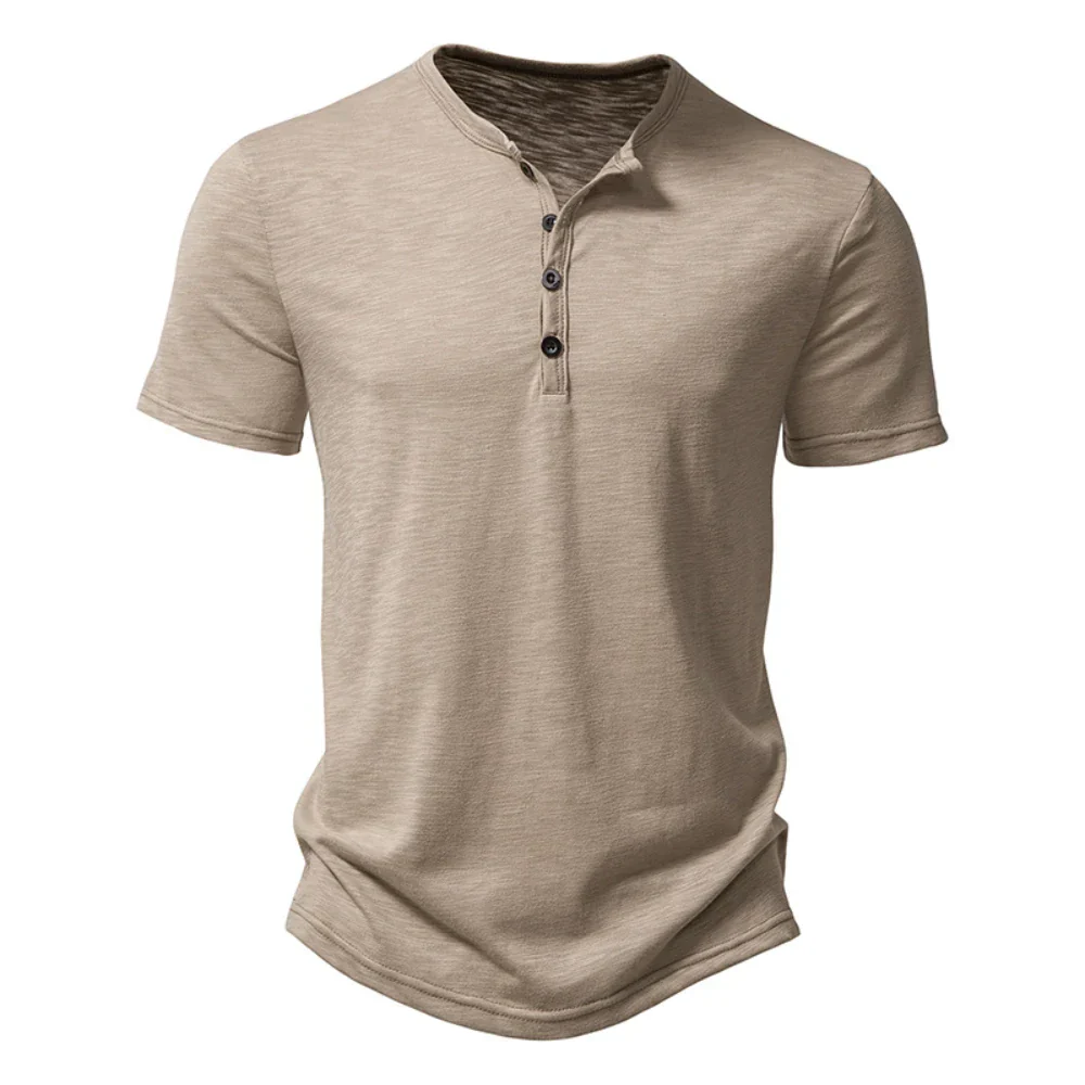 Jeroen | Henley kraag heren T-shirt - Image 3