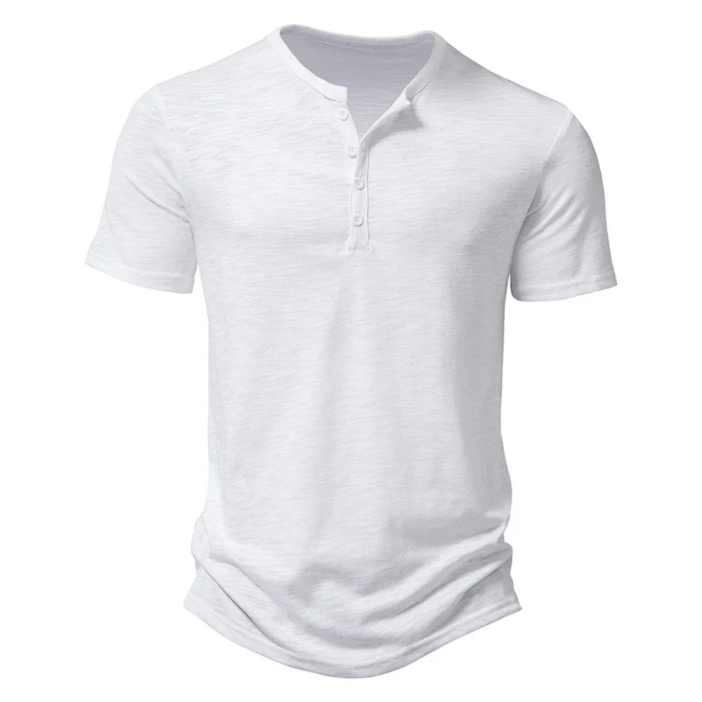 Jeroen | Henley kraag heren T-shirt - Image 5