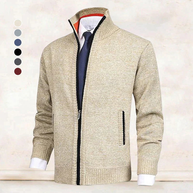 John | Elegant heren vest met rits, kraag en zakken - Image 2