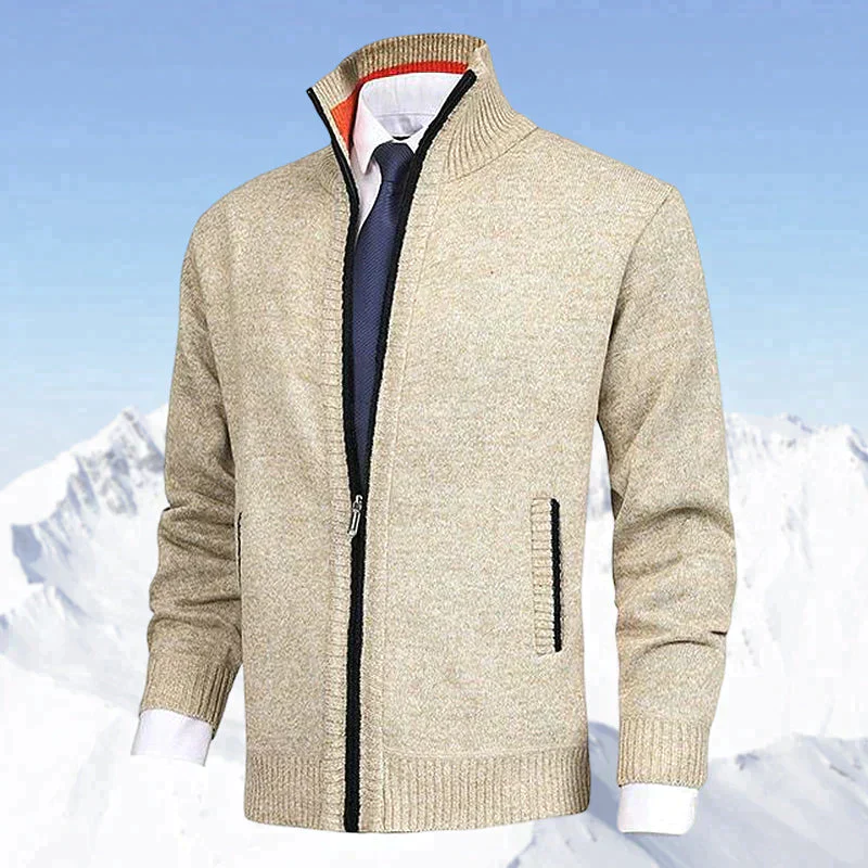 John | Elegant heren vest met rits, kraag en zakken - Image 3