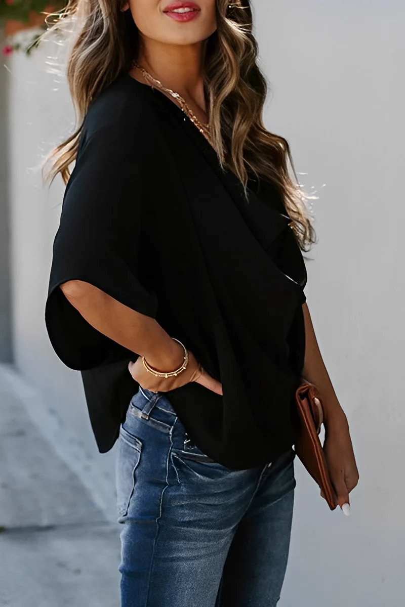 Jolina | Casual zomer chiffon blouse - Image 3