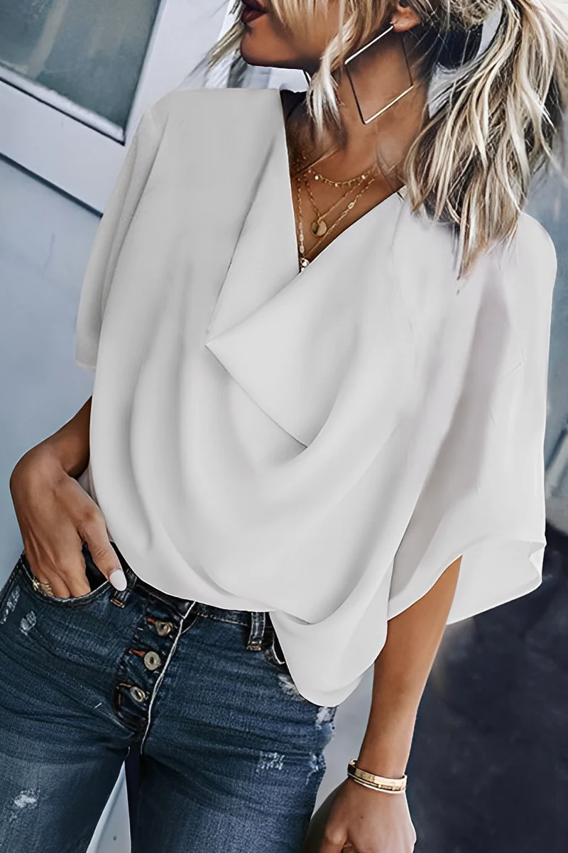 Jolina | Casual zomer chiffon blouse - Image 4