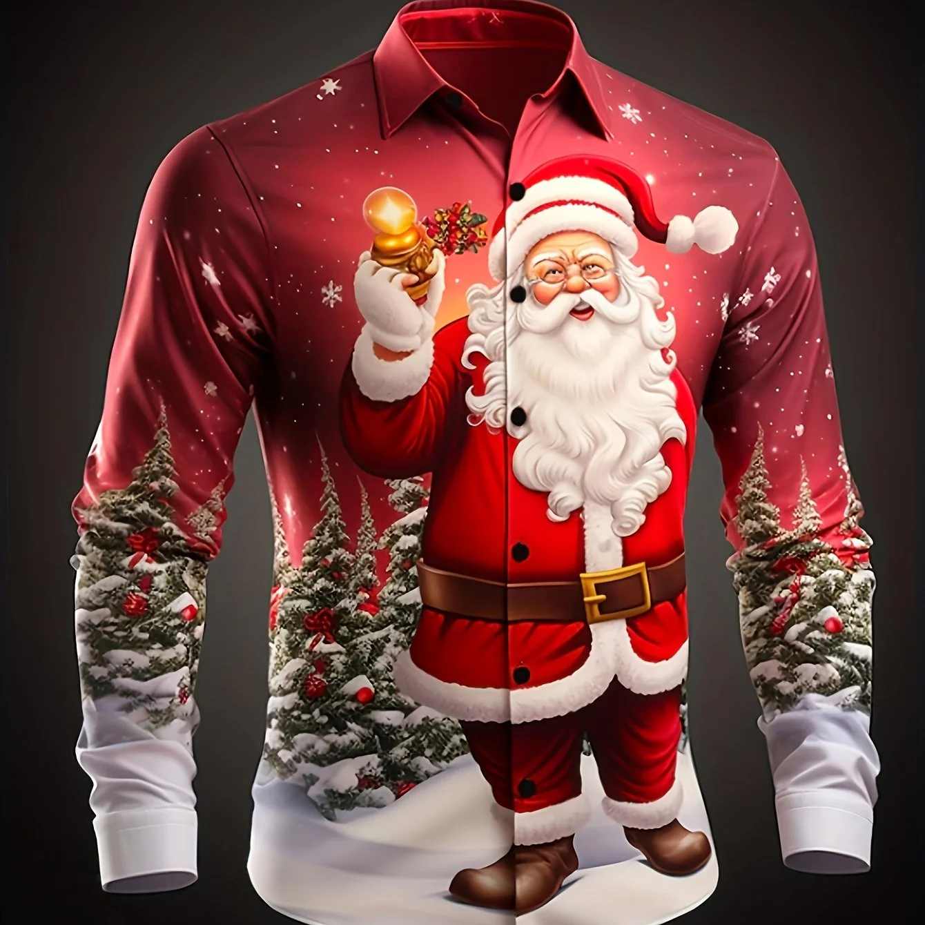 Joris | Casual kerstman overhemd met lange mouwen - Image 14