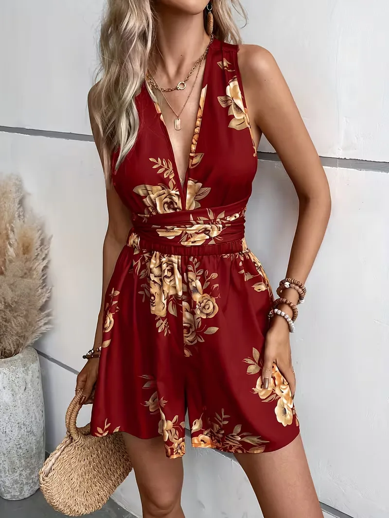Jumpsuit met floral print - Image 3