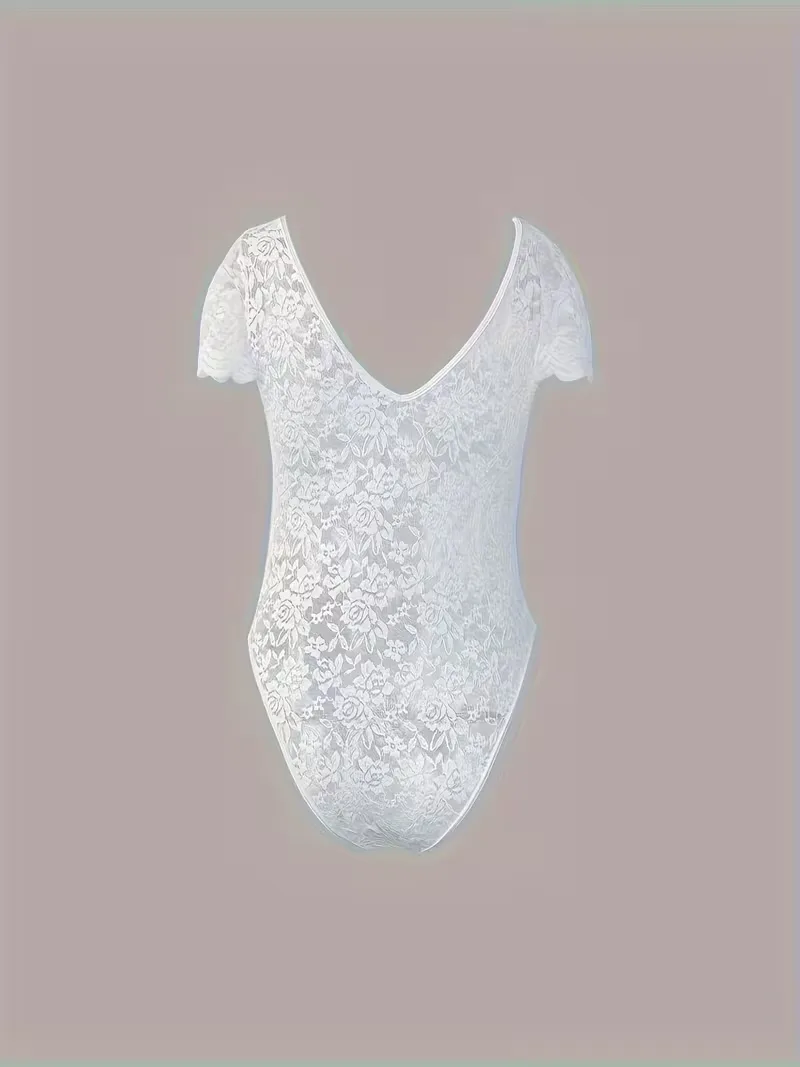 Kant bodysuit met V-hals - Image 6