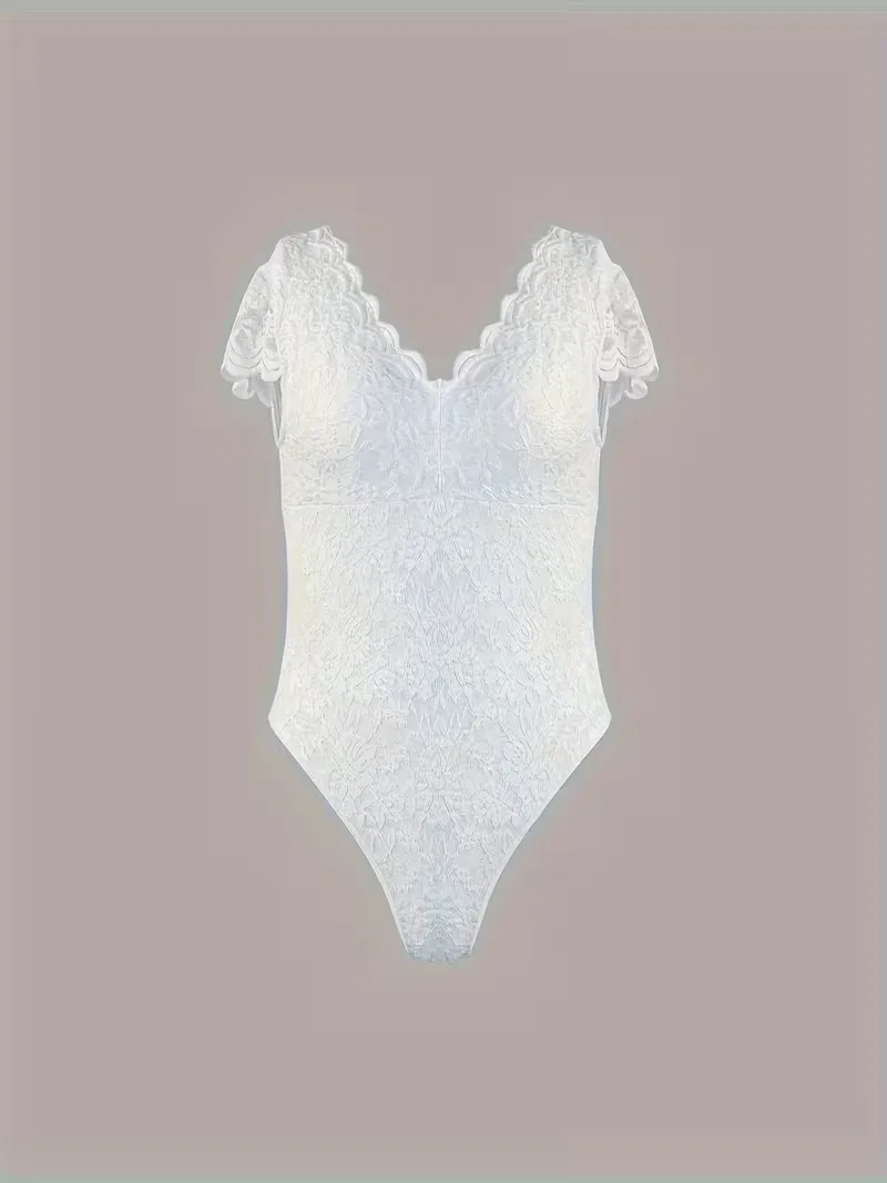 Kant bodysuit met V-hals - Image 7