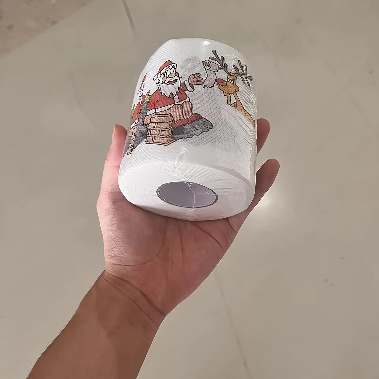 Kerstman toiletpapier met cartoon motief - Image 6