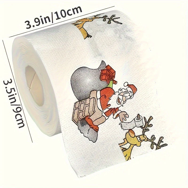 Kerstman toiletpapier met cartoon motief - Image 8