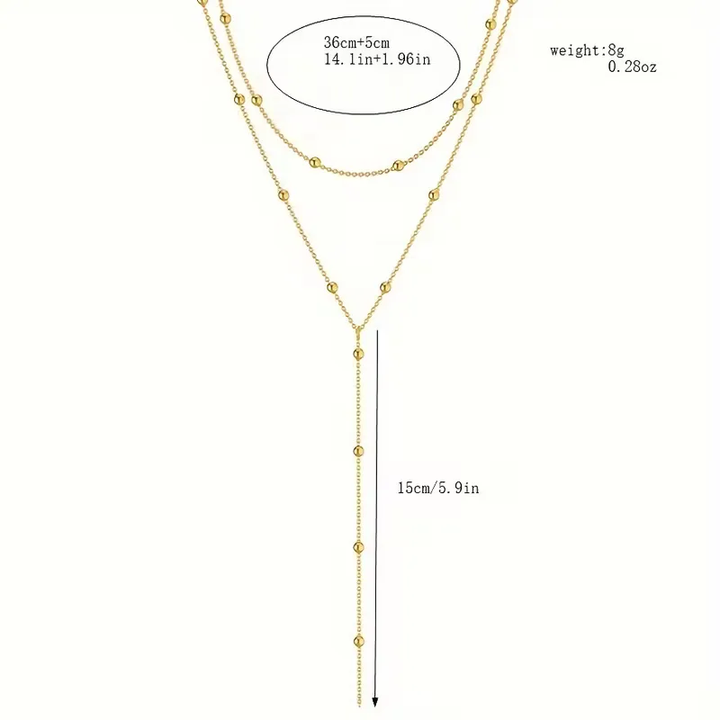 Ketting met rijstparels en franjes - Image 6