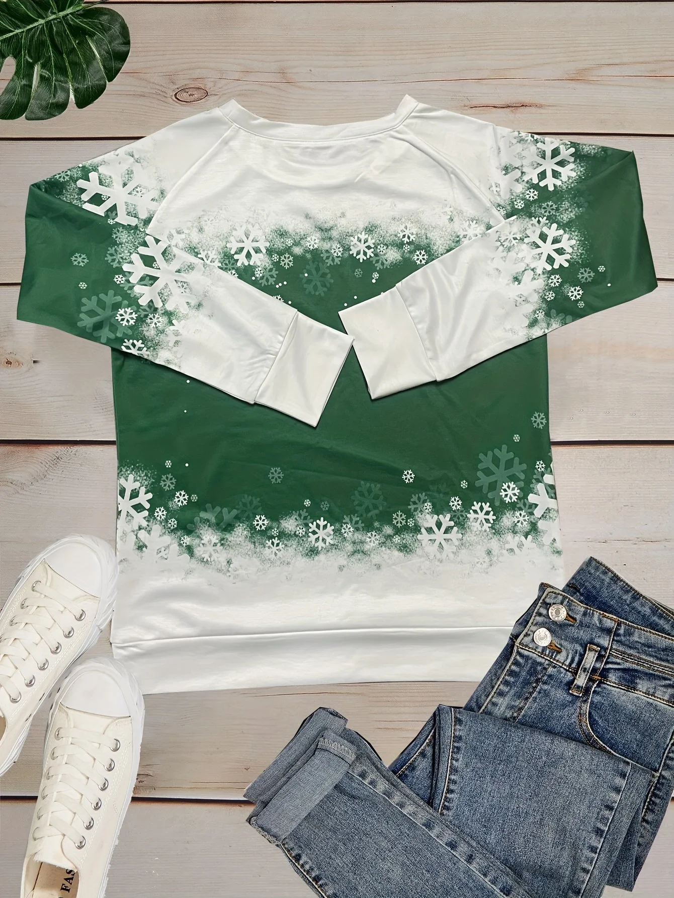 Kitty | Casual kerstkattenprint sweatshirt - Image 8