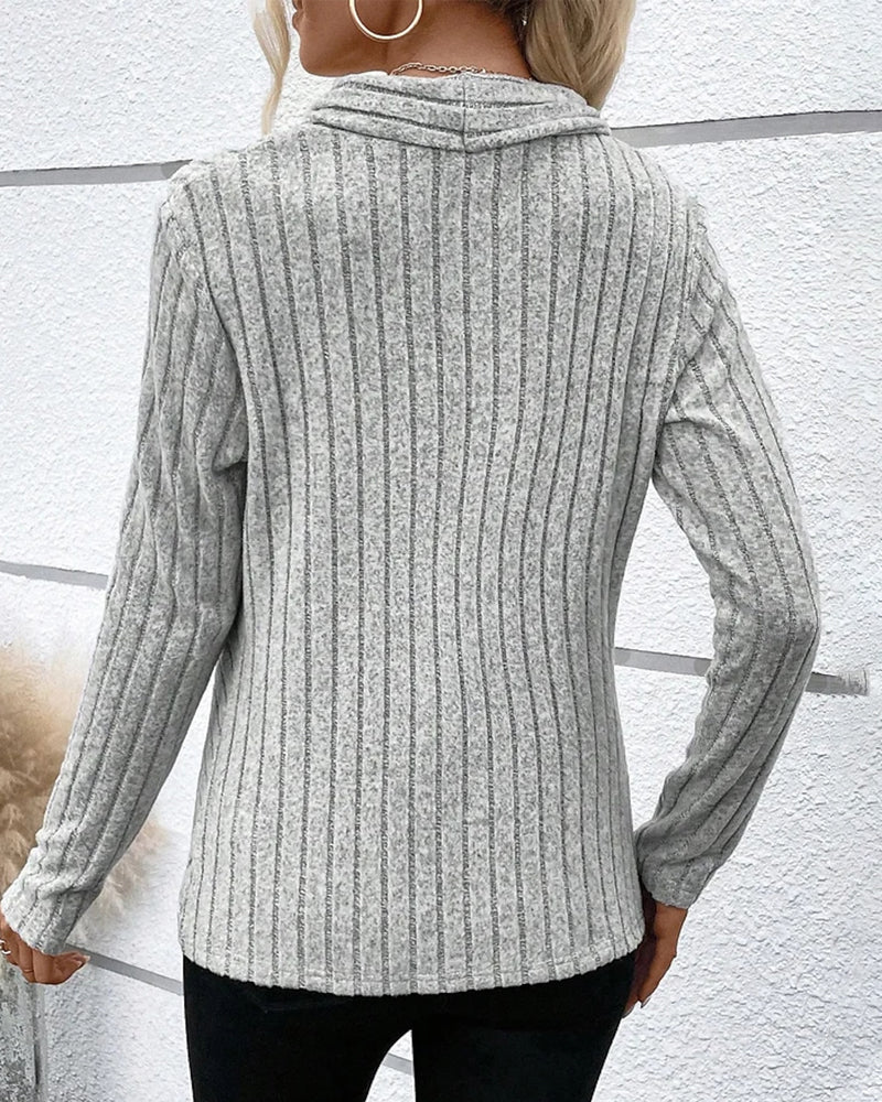 Knit top met v-hals - Image 2
