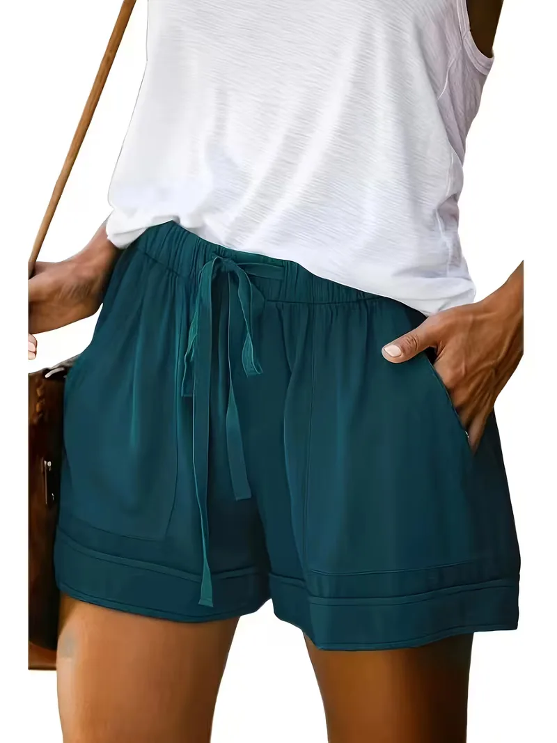 Korte broek met elastische taille - Image 26