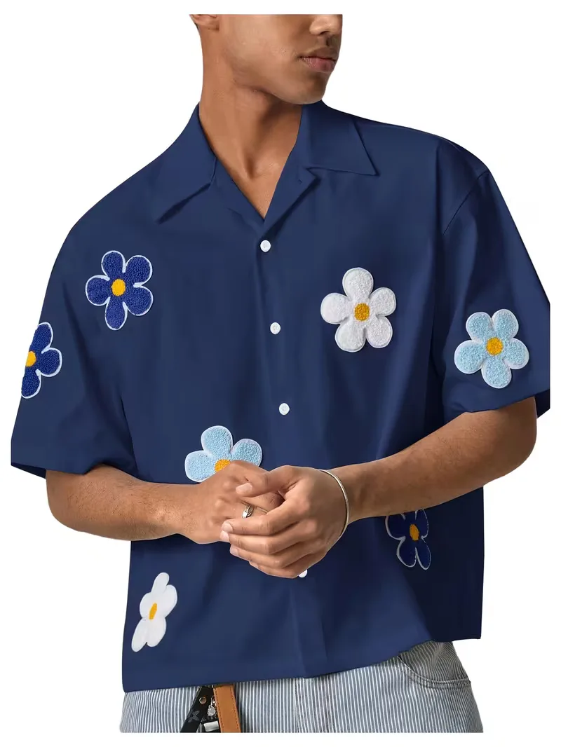 Korte mouw overhemd met bloemen - Image 11