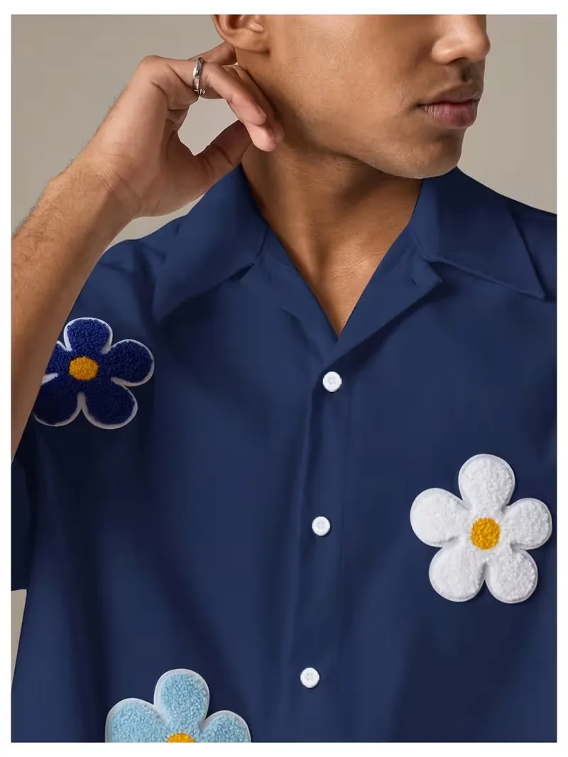 Korte mouw overhemd met bloemen - Image 14