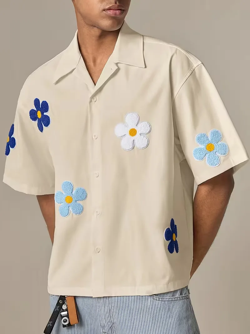 Korte mouw overhemd met bloemen - Image 18