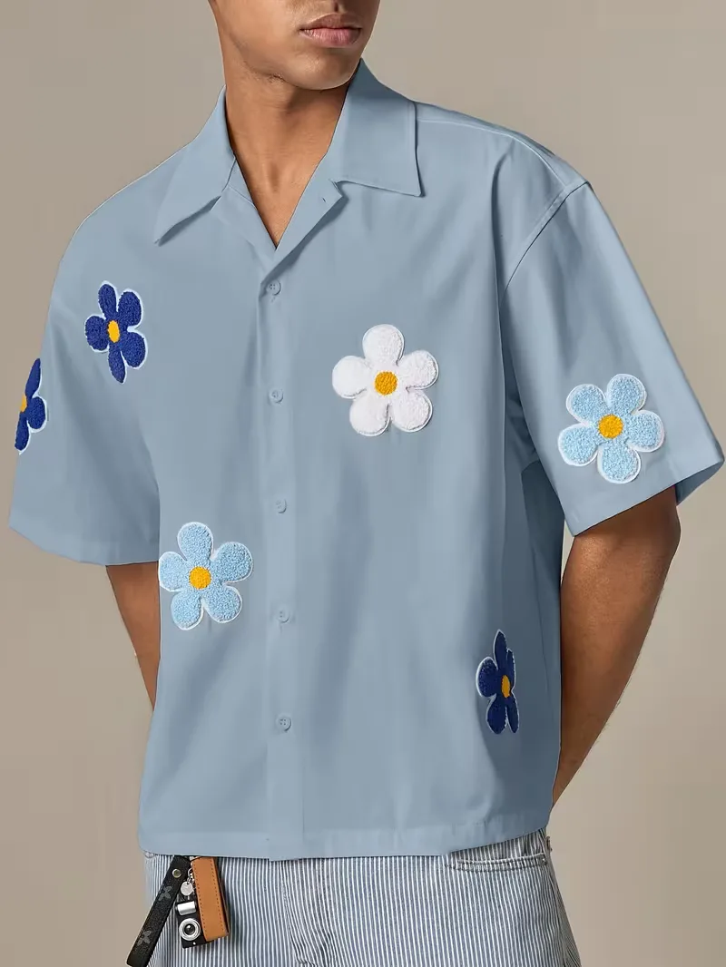 Korte mouw overhemd met bloemen - Image 24