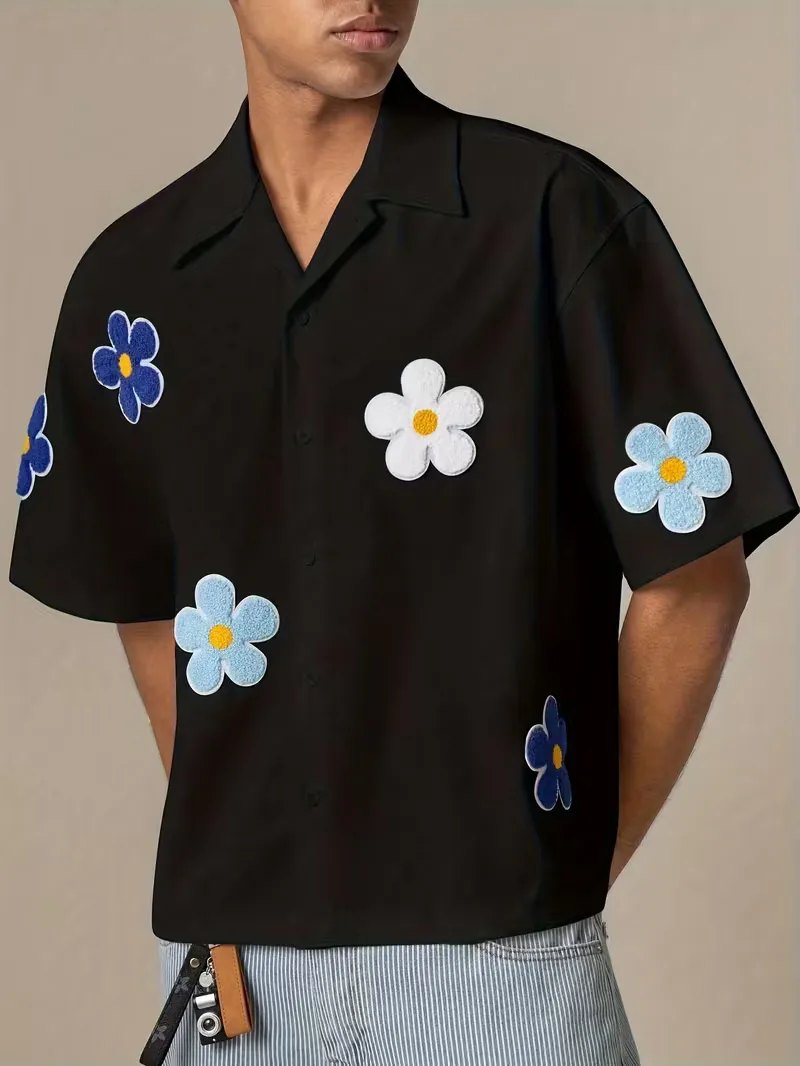 Korte mouw overhemd met bloemen - Image 8