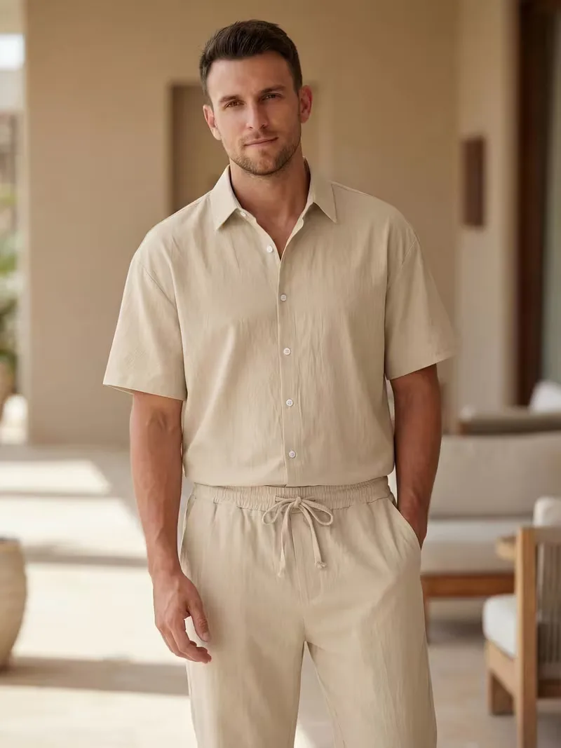 Korte mouw overhemd met lange broek - Image 2