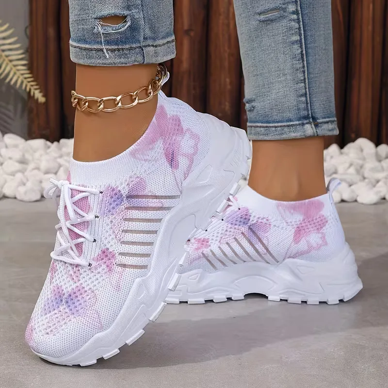 Lage sneaker met butterfly print - Image 11