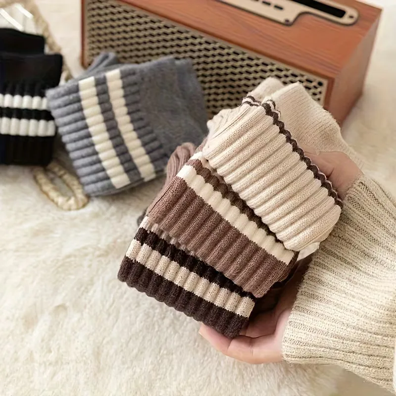 Lange sokken met ribbed textuur - Image 5
