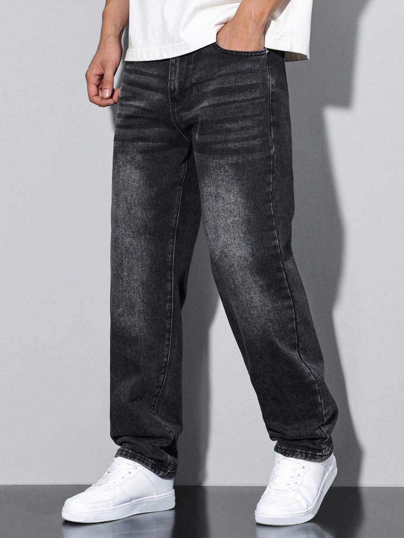 Lars | Casual gewassen herenjeans met rechte pijpen - Image 13