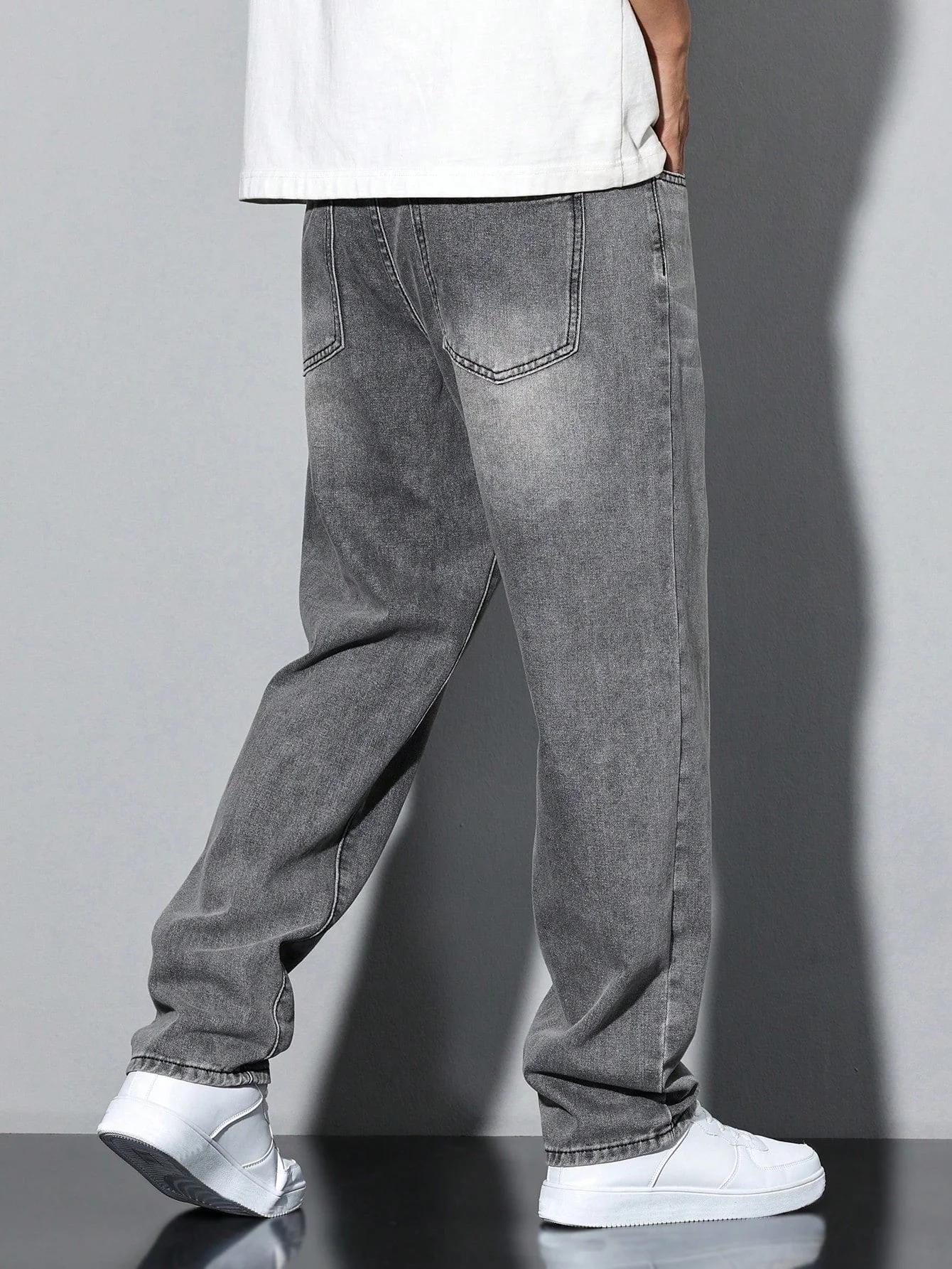 Lars | Casual gewassen herenjeans met rechte pijpen - Image 6