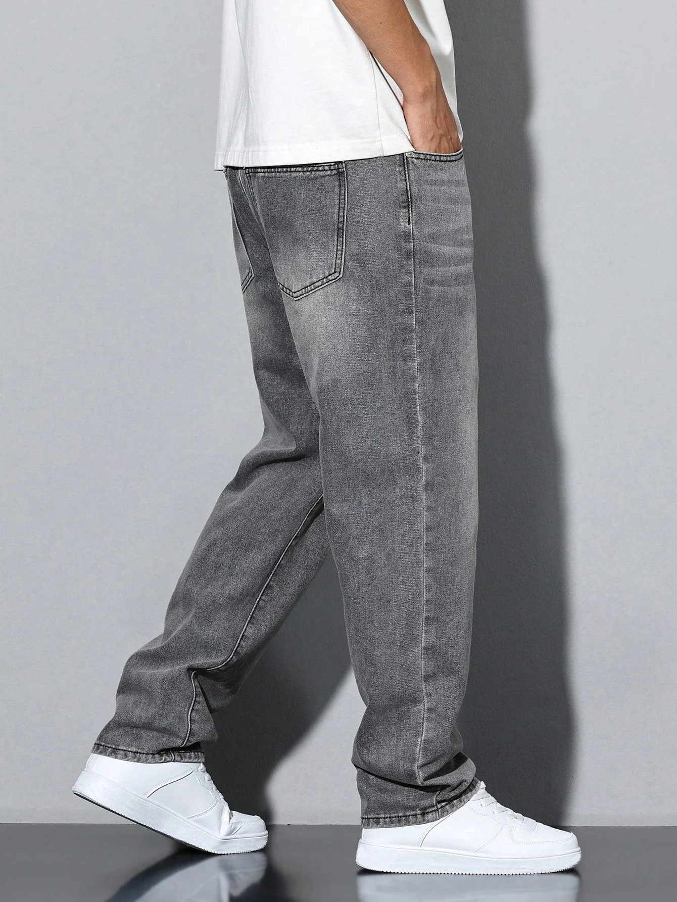 Lars | Casual gewassen herenjeans met rechte pijpen - Image 9
