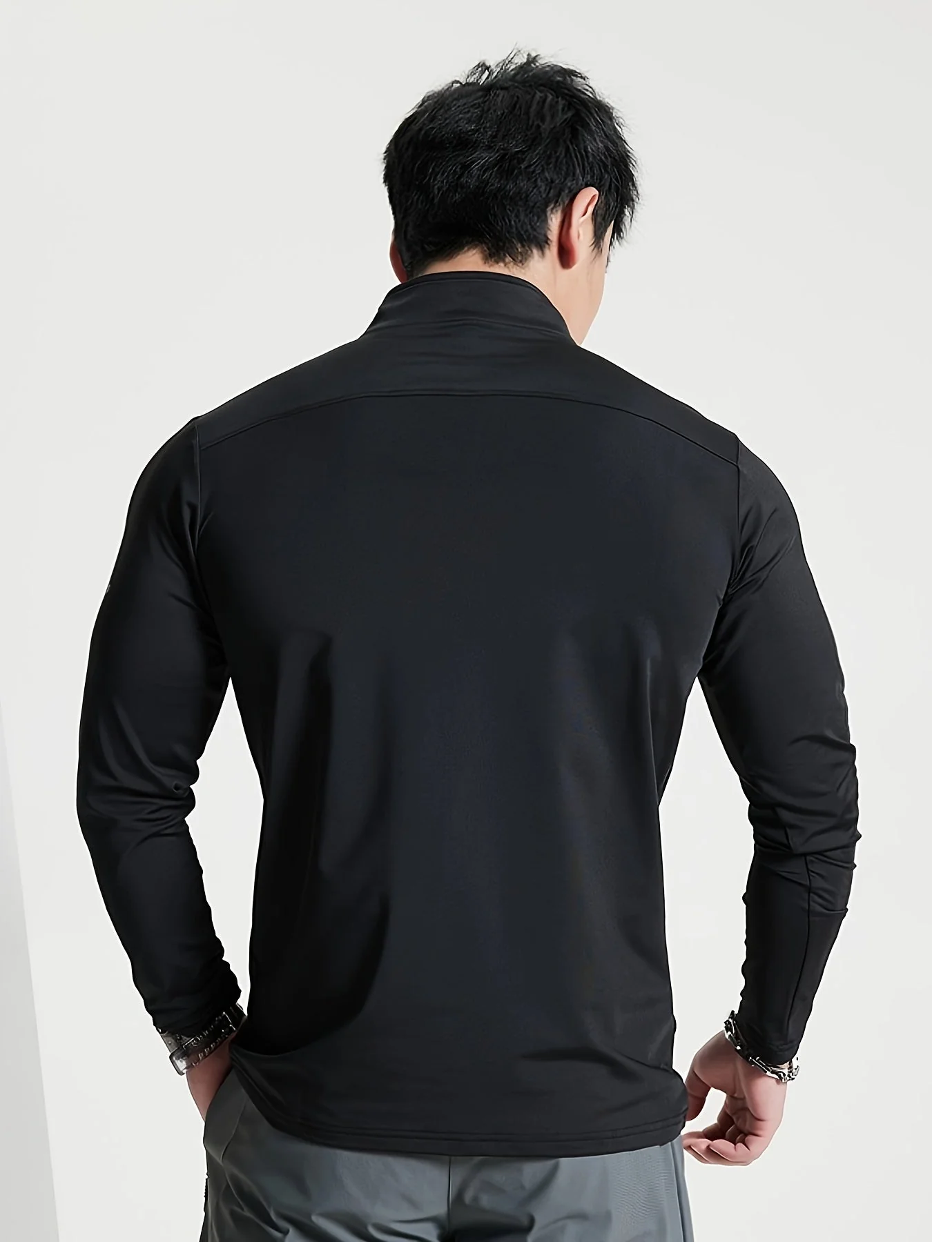 Lars | Slim-fit henley-shirt met halve rits en lange mouwen - Image 10