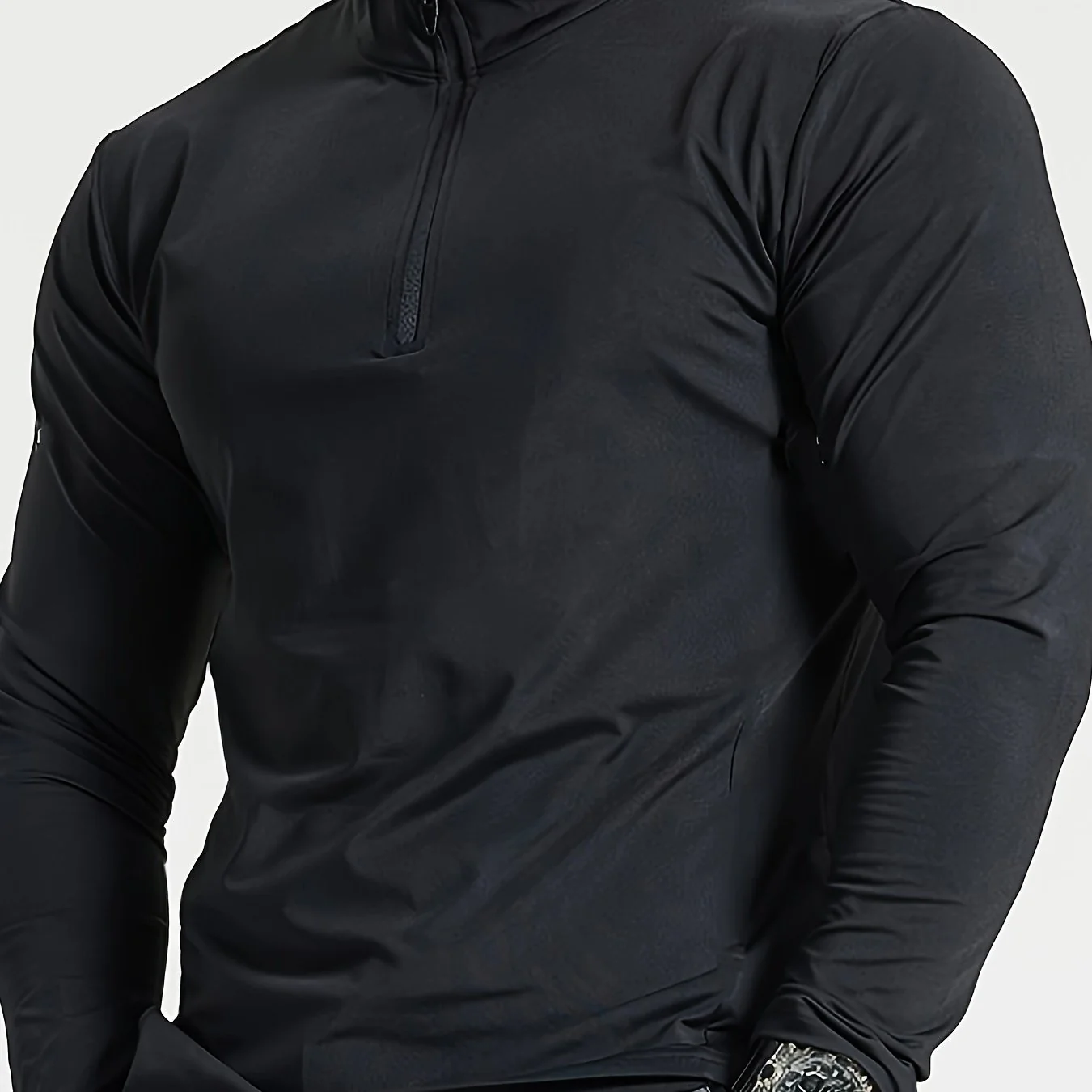 Lars | Slim-fit henley-shirt met halve rits en lange mouwen - Image 11