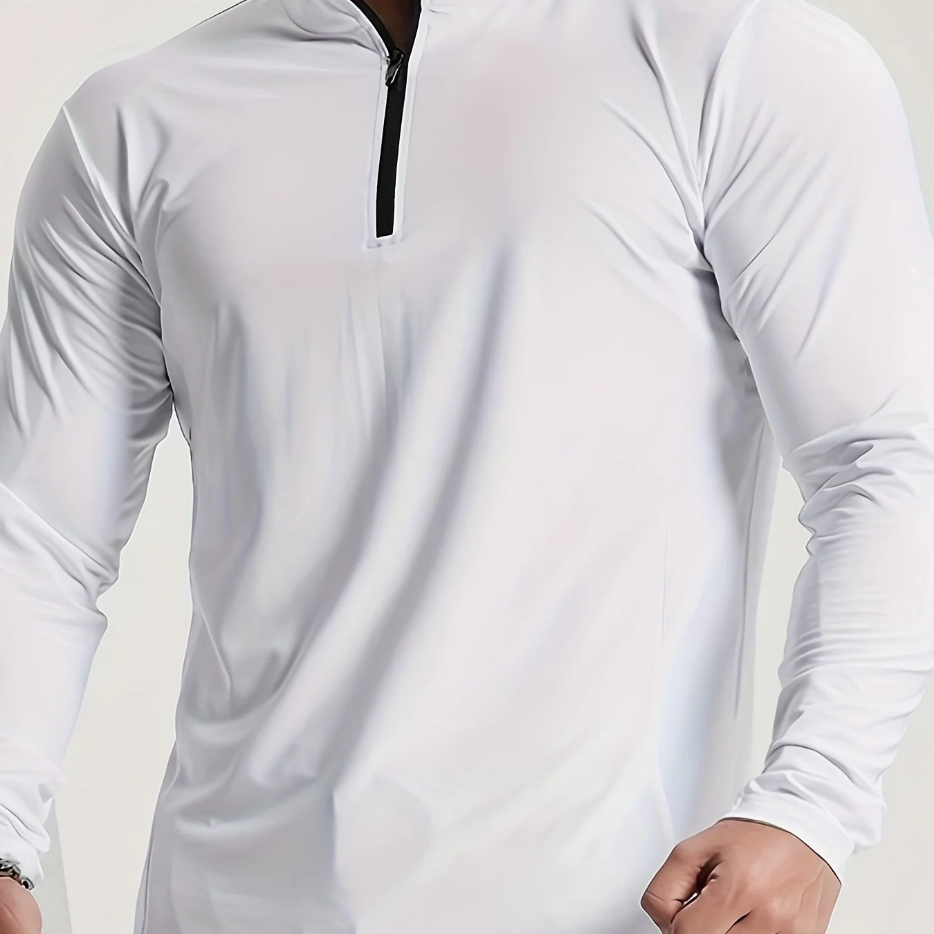 Lars | Slim-fit henley-shirt met halve rits en lange mouwen - Image 12