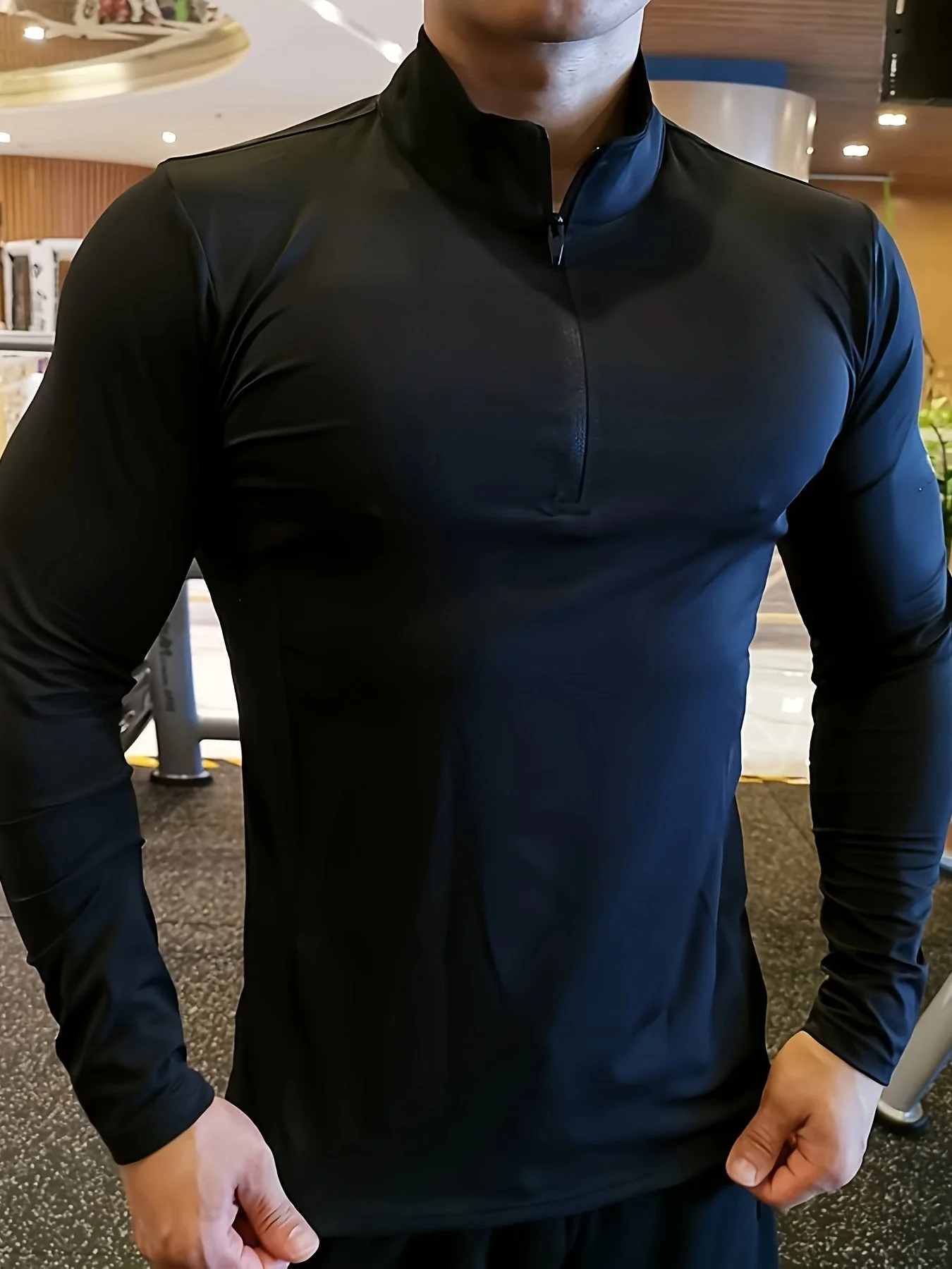 Lars | Slim-fit henley-shirt met halve rits en lange mouwen - Image 8