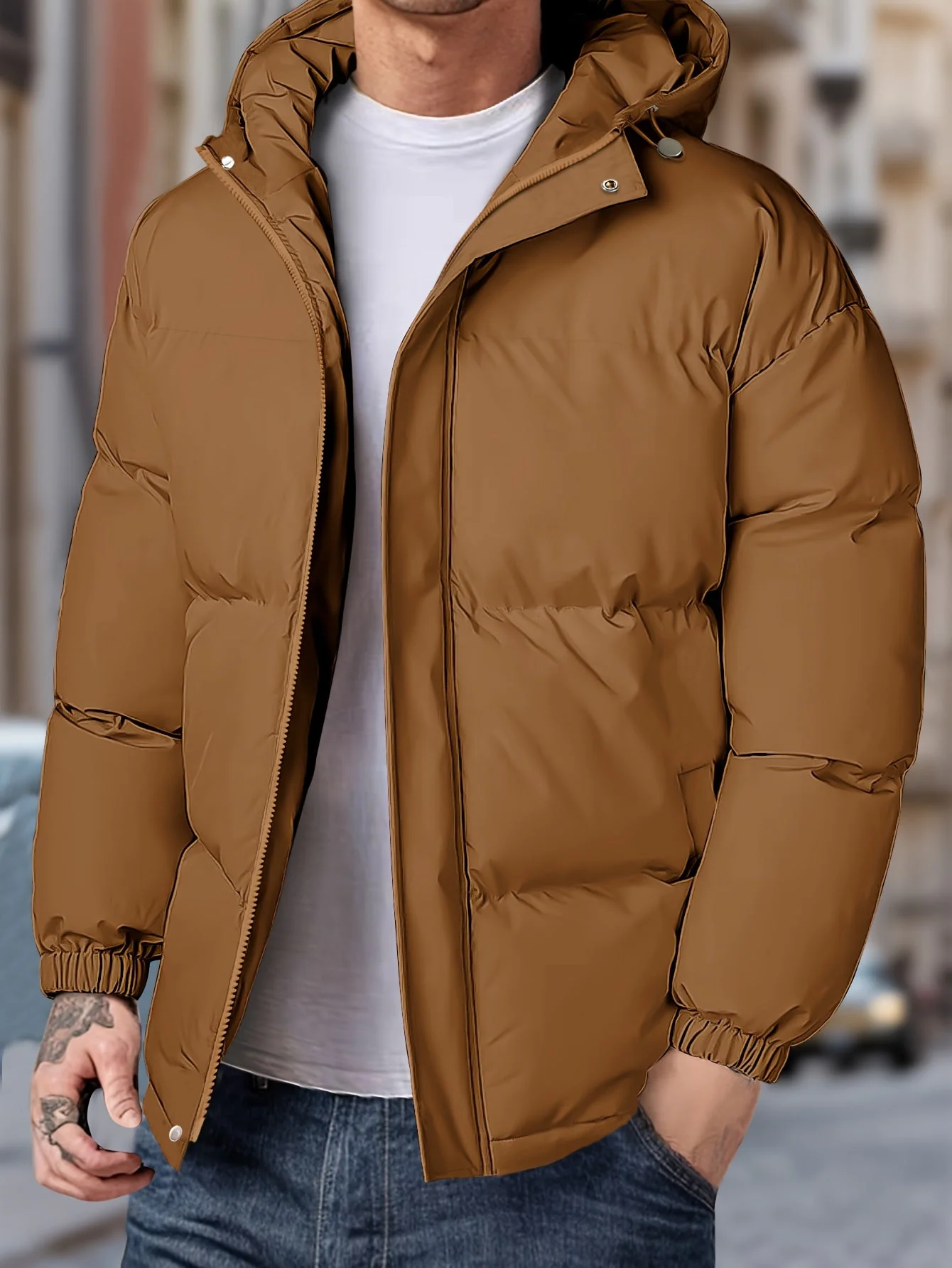 Lars | Warm winddicht heren winterjack met capuchon - Image 5