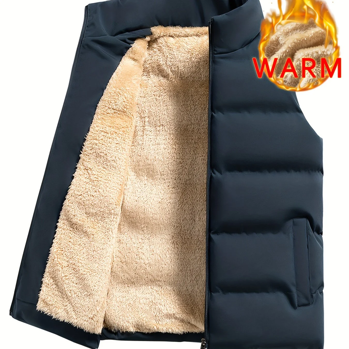 Lars | Warme fleece wintervest heren - Image 13