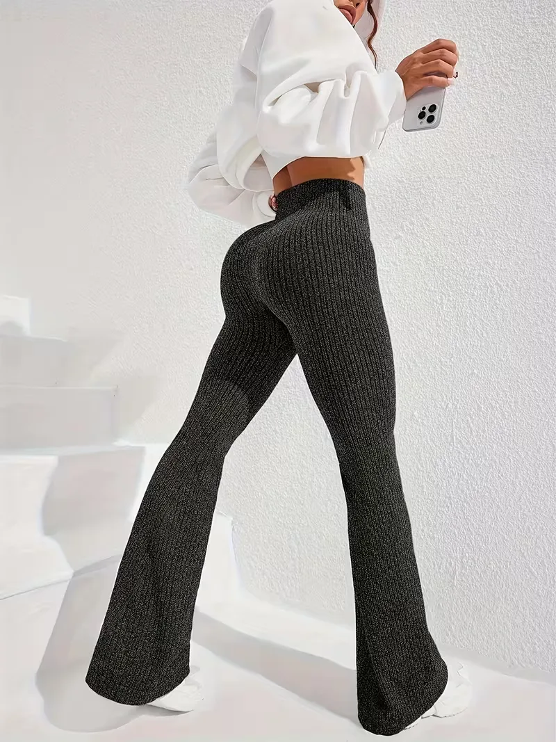 Legging met hoge taille en flared leg - Image 15