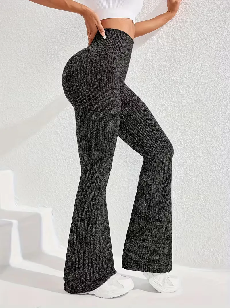Legging met hoge taille en flared leg - Image 18