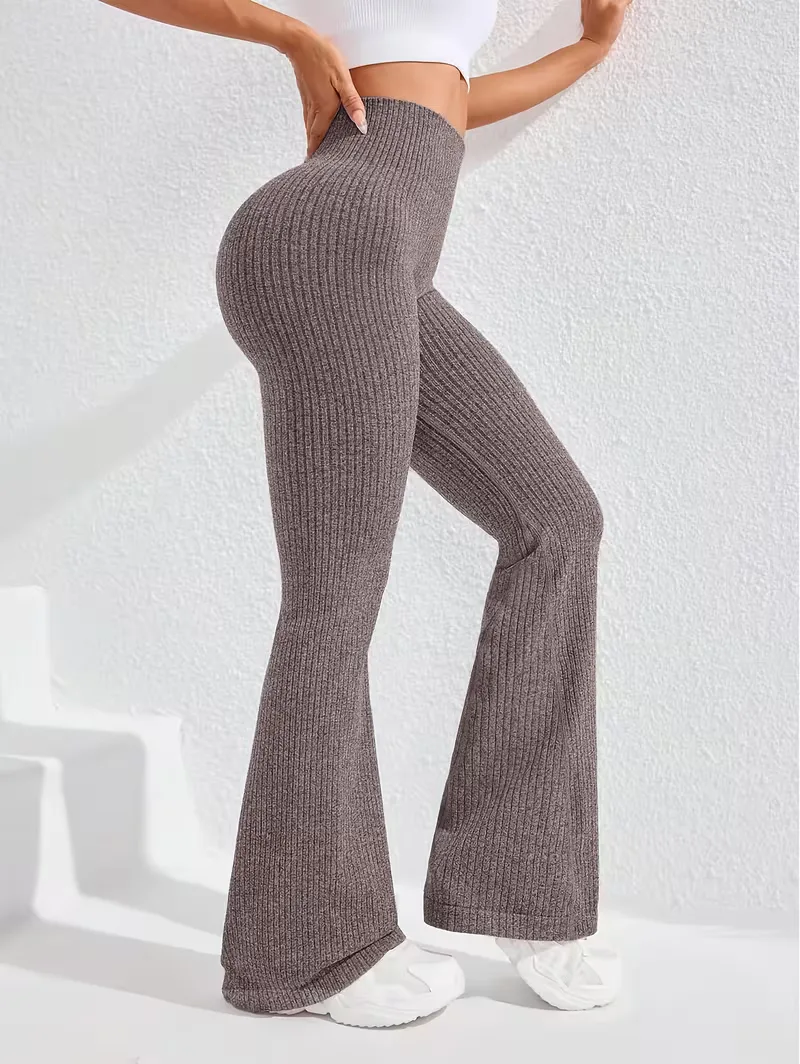 Legging met hoge taille en flared leg - Image 24