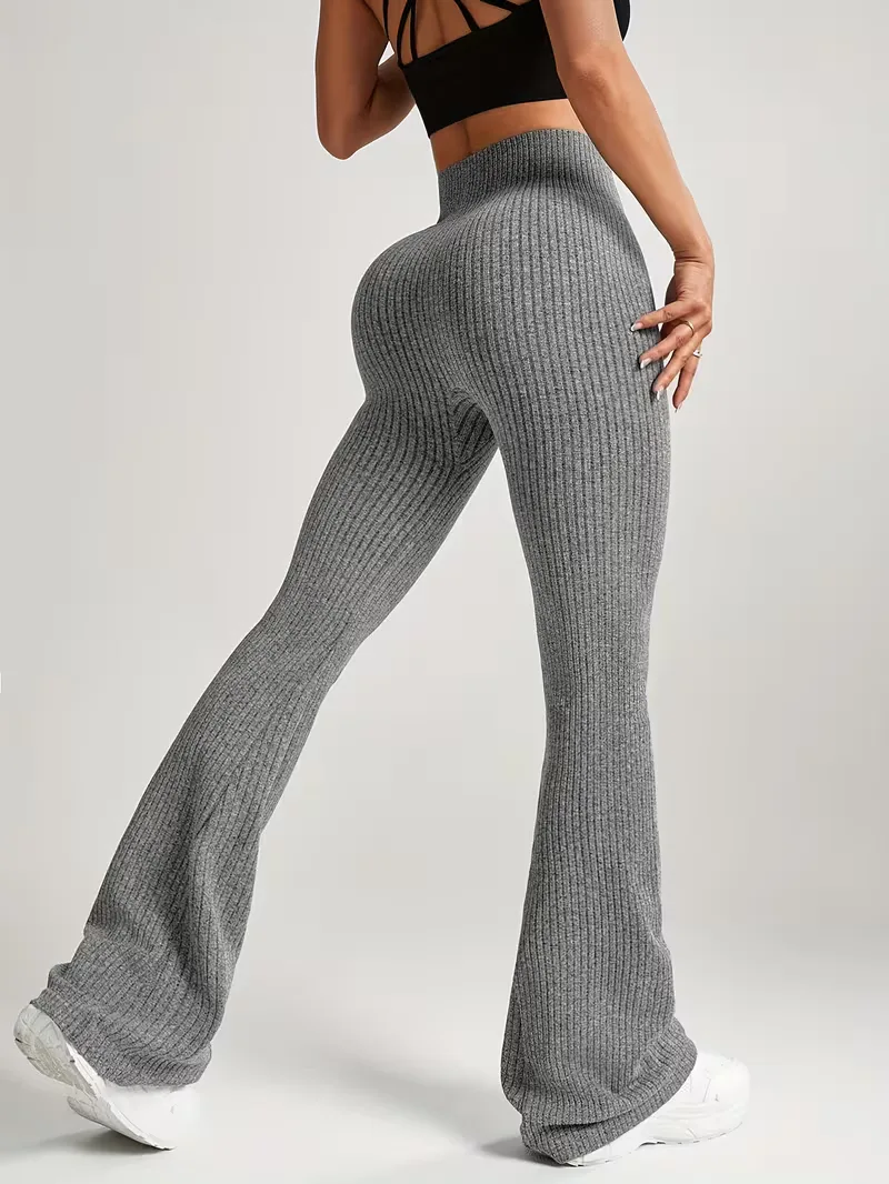 Legging met hoge taille en flared leg - Image 4