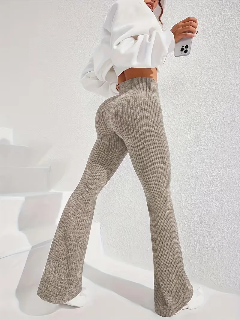 Legging met hoge taille en flared leg - Image 8
