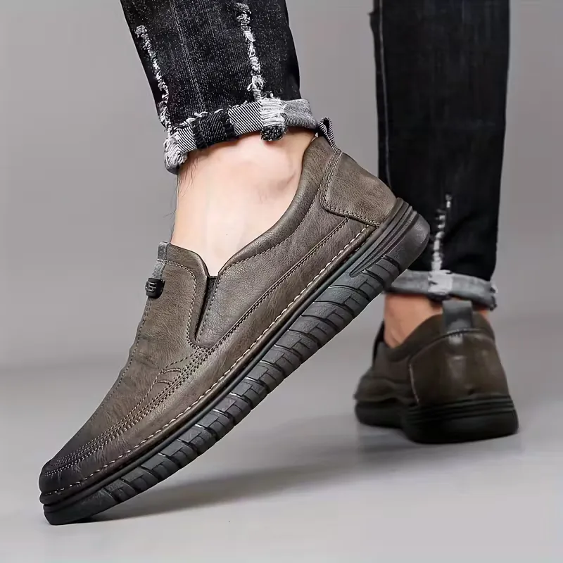 Leren loafers met antislip rubberen zool - Image 6