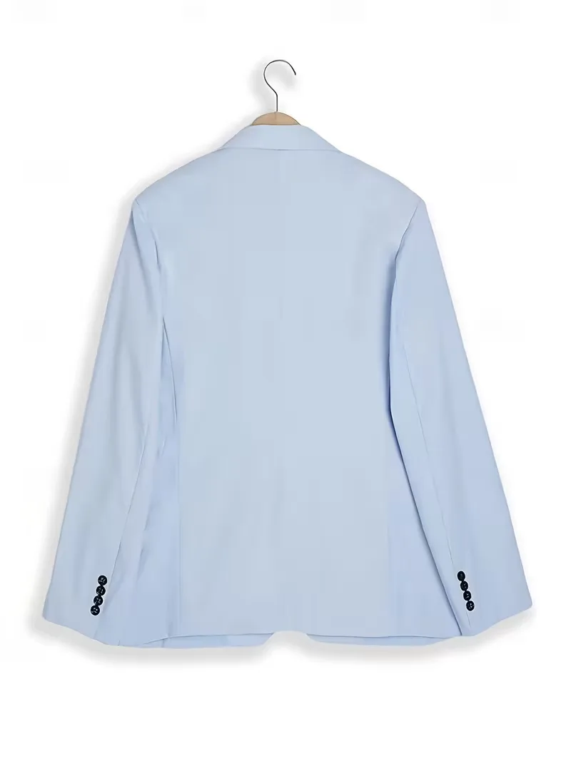 Lichtblauw slim fit pak - Image 3