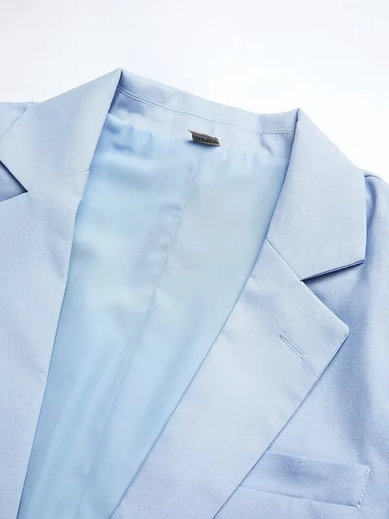 Lichtblauw slim fit pak - Image 5