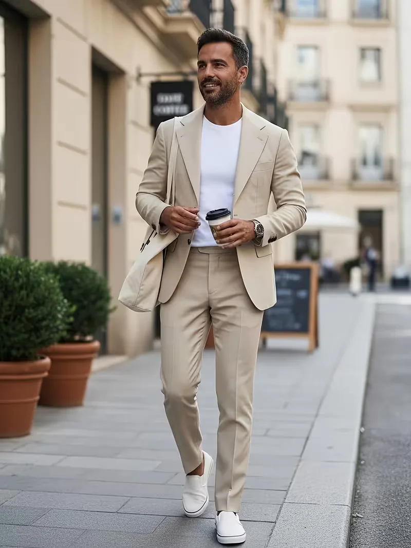 Lichtblauw slim fit pak - Image 6