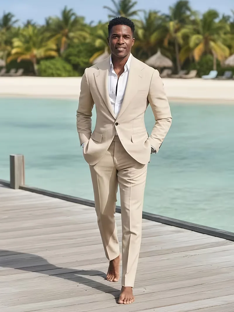 Lichtblauw slim fit pak - Image 7