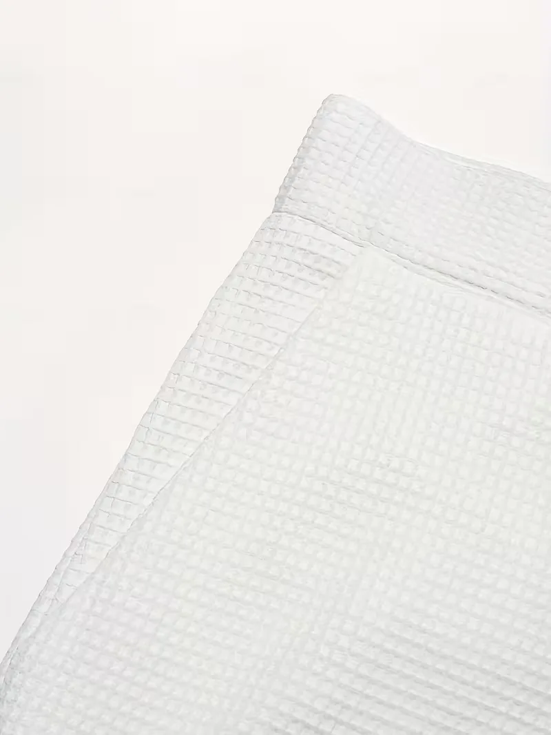 Lichte stof broek met rechte pijpen en zijzakken - Image 7